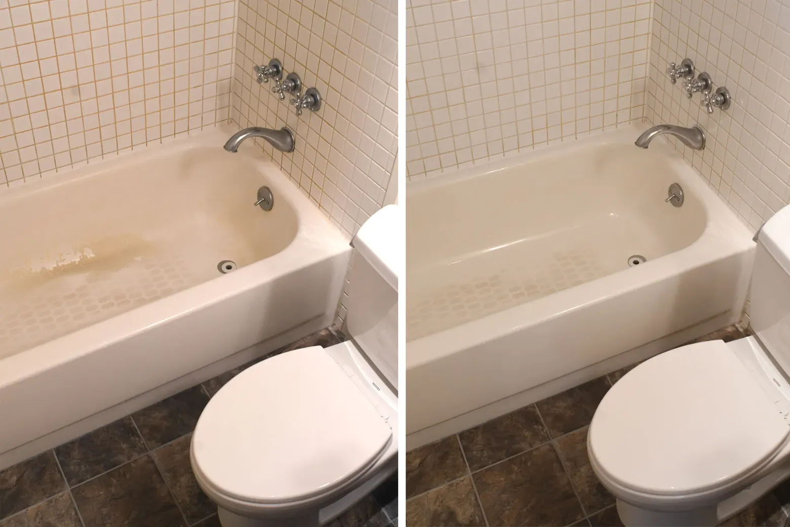 Baño después de la limpieza